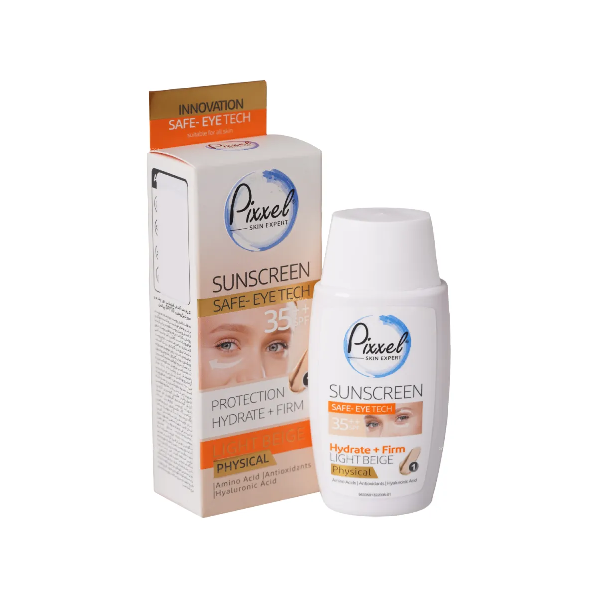 کرم ضد آفتاب دور چشم SPF35 پیکسل مدل Physical رنگ بژ روشن