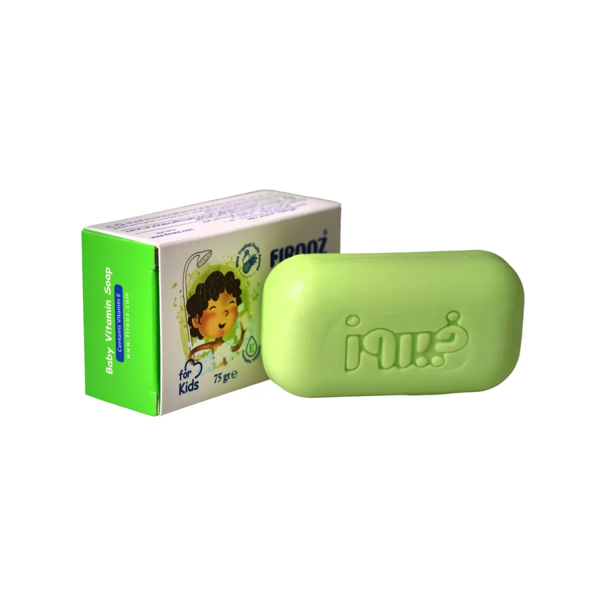 صابون ویتامینه کودک فیروز حاوی رایحه میوه‌ های استوایی