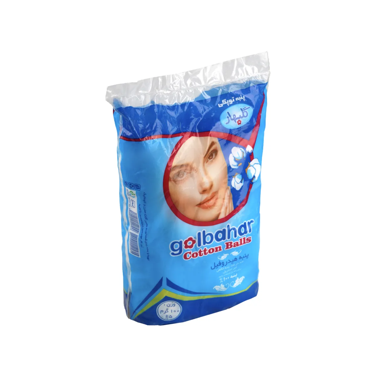 پنبه آرایشی توپکی گلبهار 