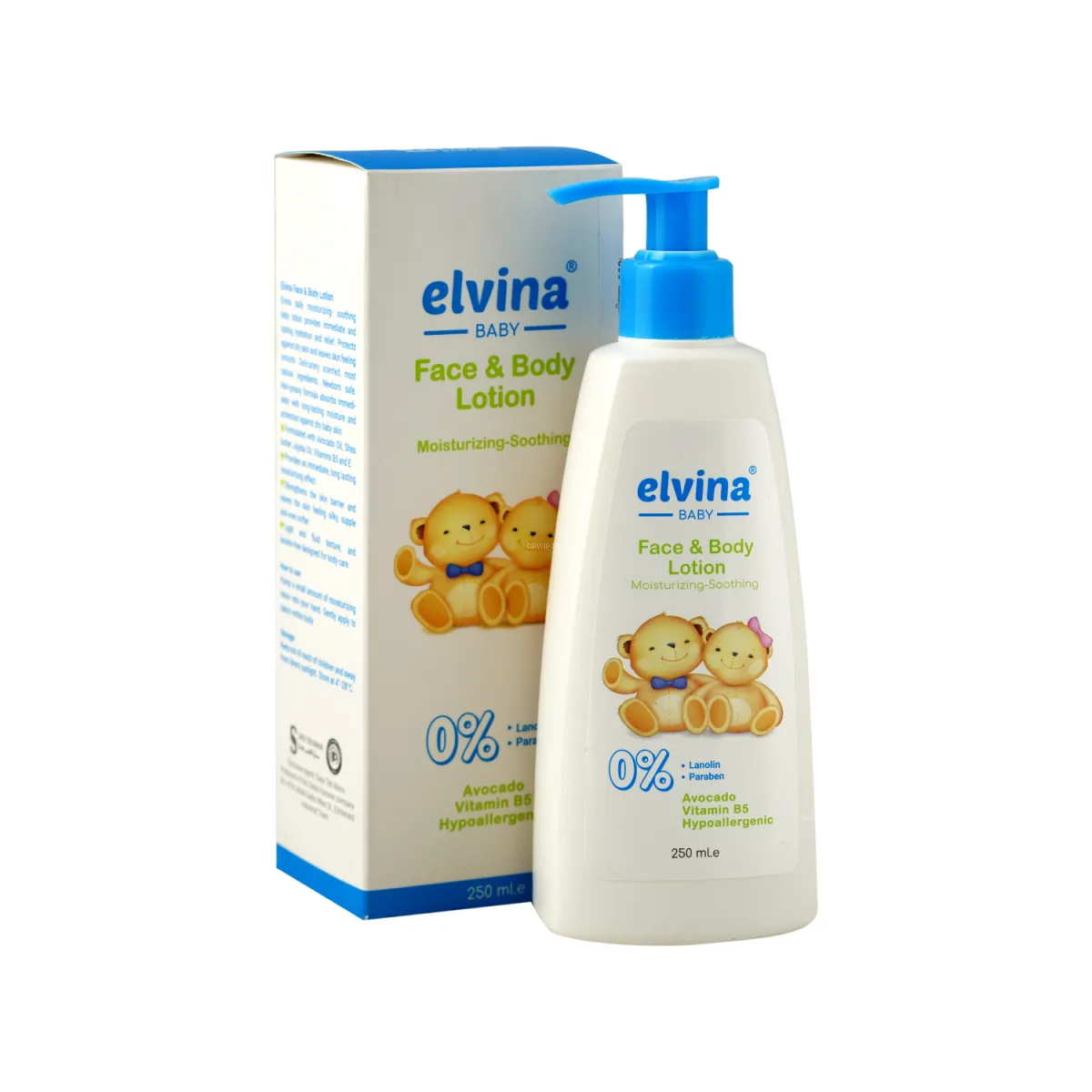 لوسیون صورت و بدن کودک الوینا
