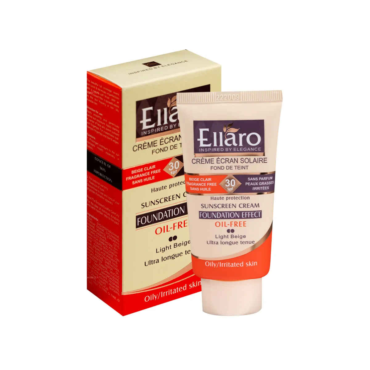 کرم ضد آفتاب SPF30 الارو رنگ بژ روشن مناسب پوست چرب