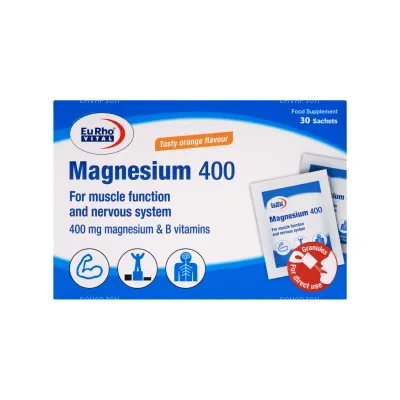 ساشه منیزیم یوروویتال 400 میلی گرم