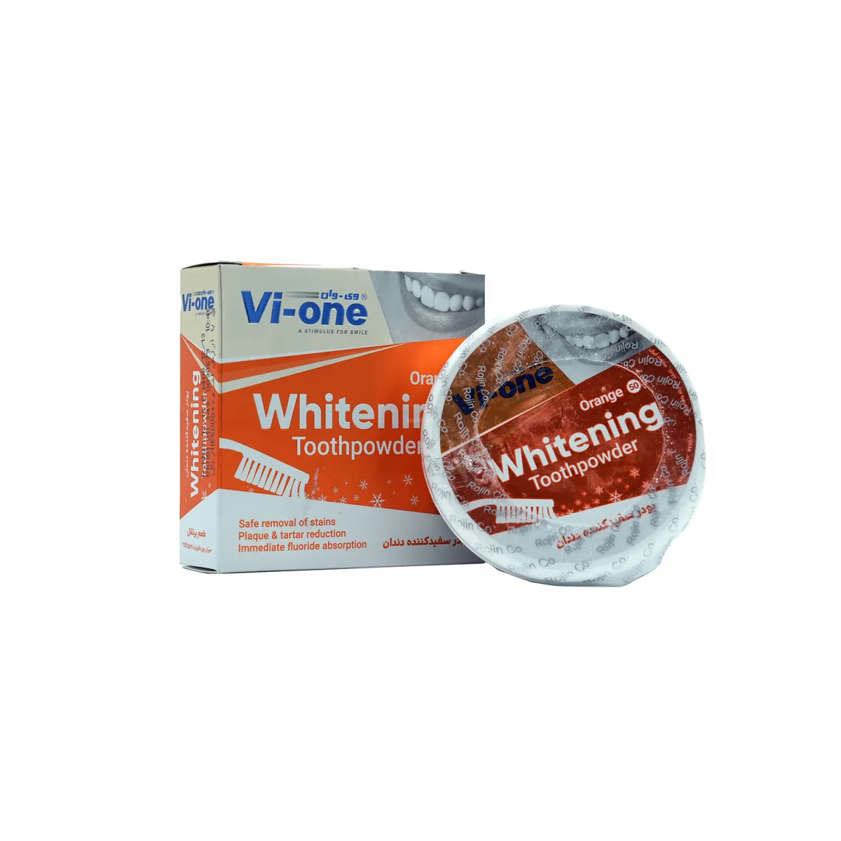 پودر سفید کننده دندان وی وان مدل Orange