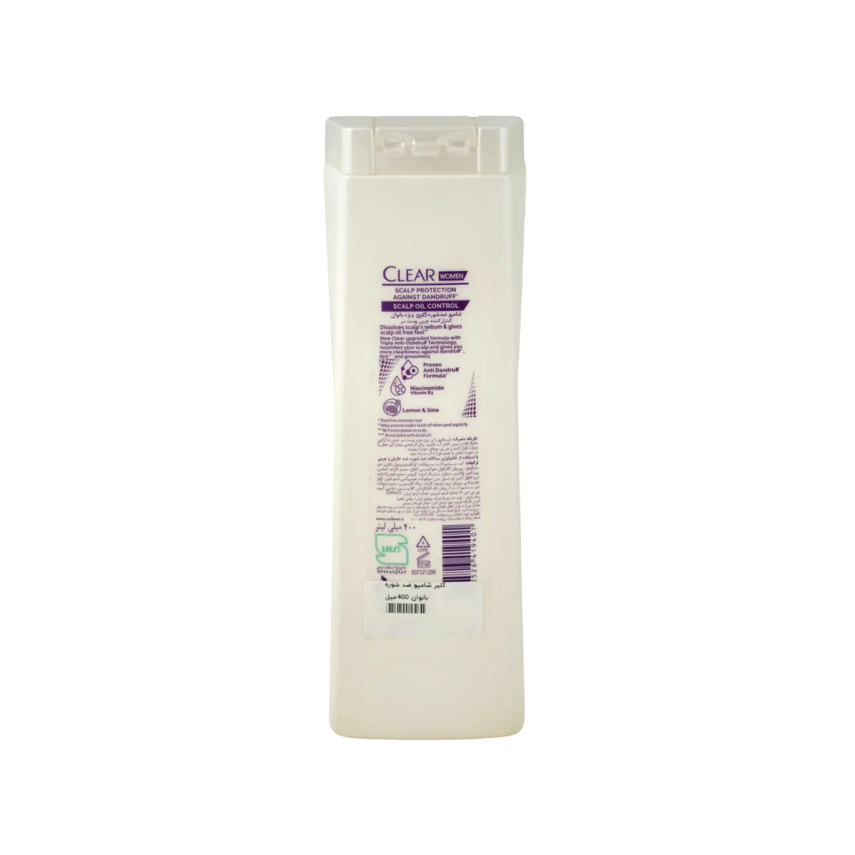 شامپو کنترل کننده چربی پوست سر کلیر مناسب بانوان 400 میلی لیتر