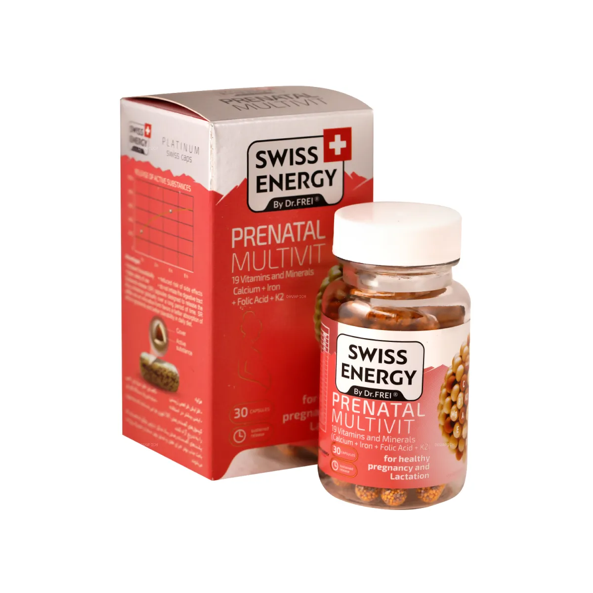 کپسول پریناتال مولتی ویت سوییس انرژی