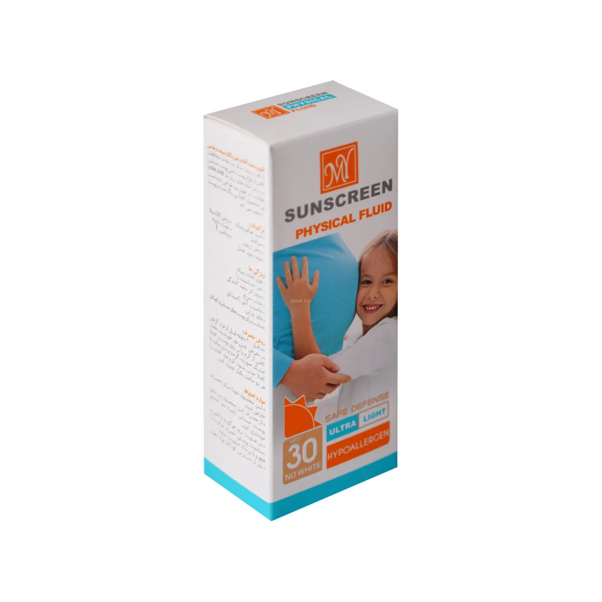 فلوئید ضد آفتاب SPF30 مای مدل Physical بدون رنگ