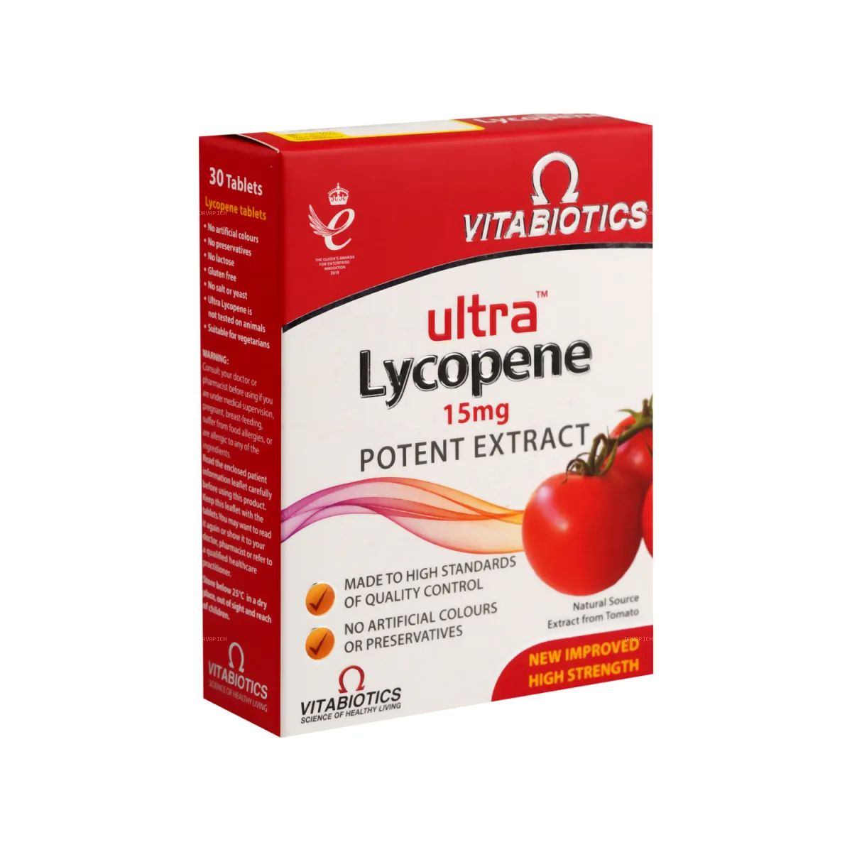 قرص اولترا لیکوپن ویتابیوتیکس 15 میلی گرم