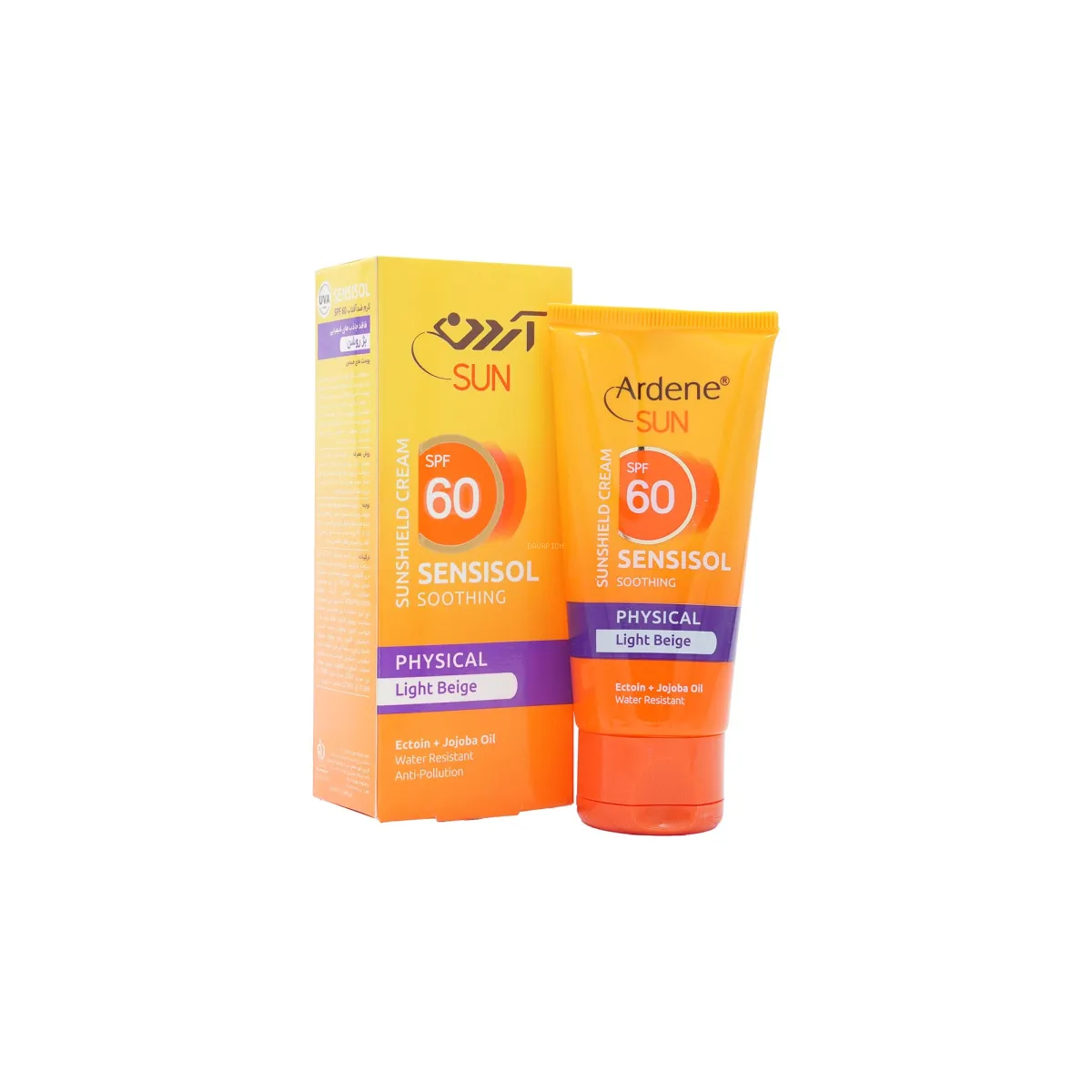 کرم ضد آفتاب SPF60 آردن رنگ بژ روشن مناسب پوست حساس
