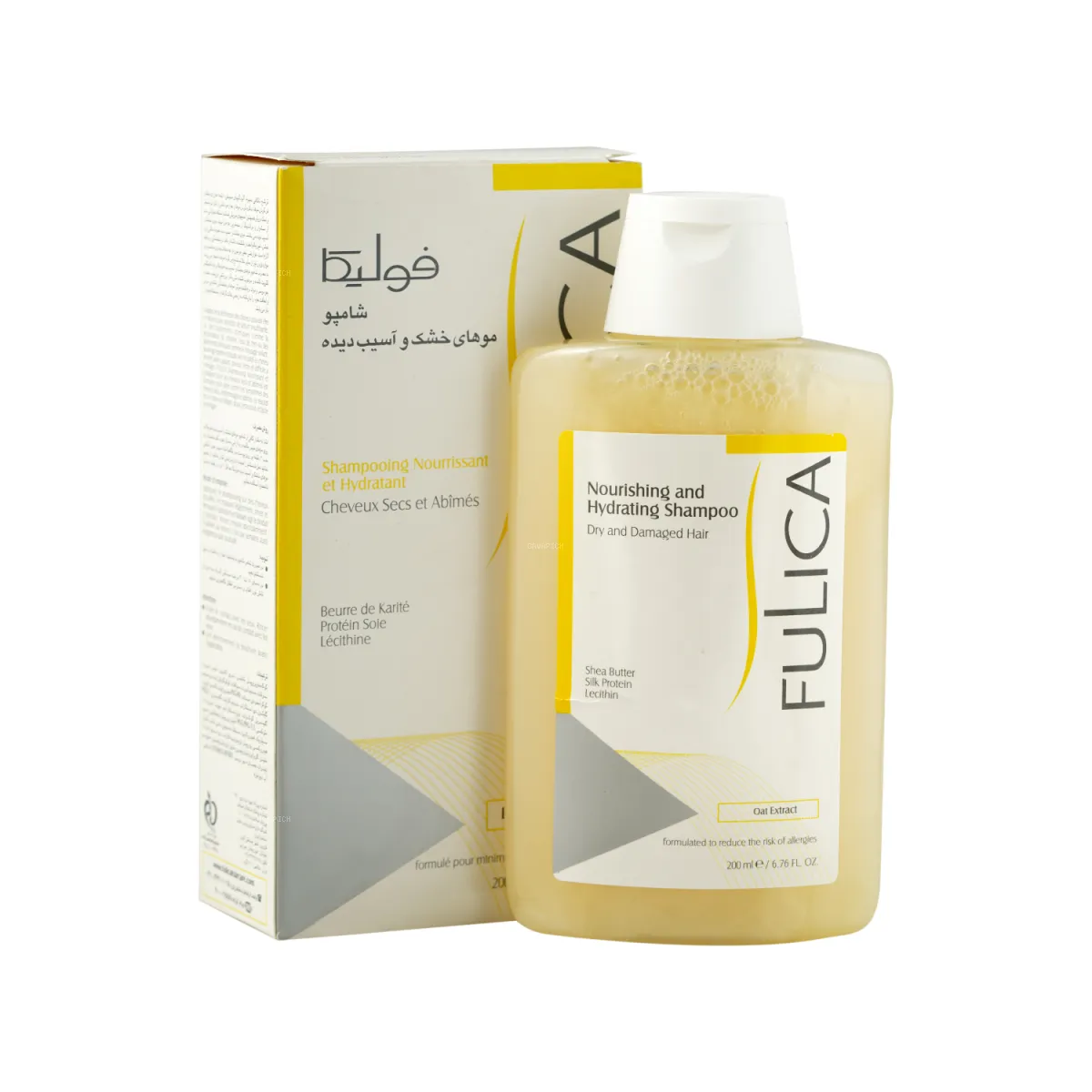 شامپو فولیکا مناسب موی خشک و آسیب دیده 200 میلی لیتر