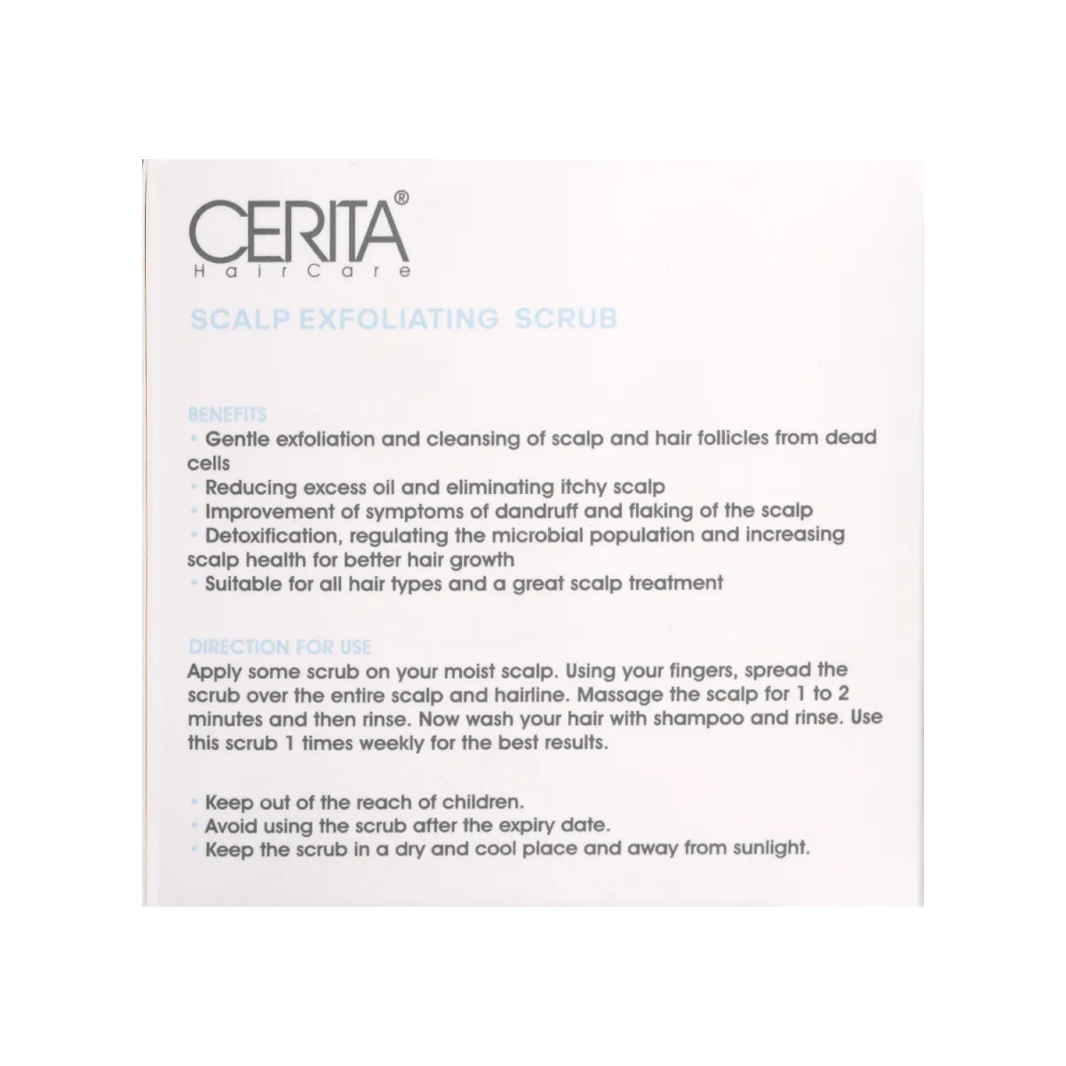 اسکراب کف سر سریتا