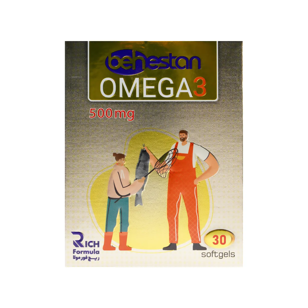 قرص امگا 3 بهستان 500 میلی گرم