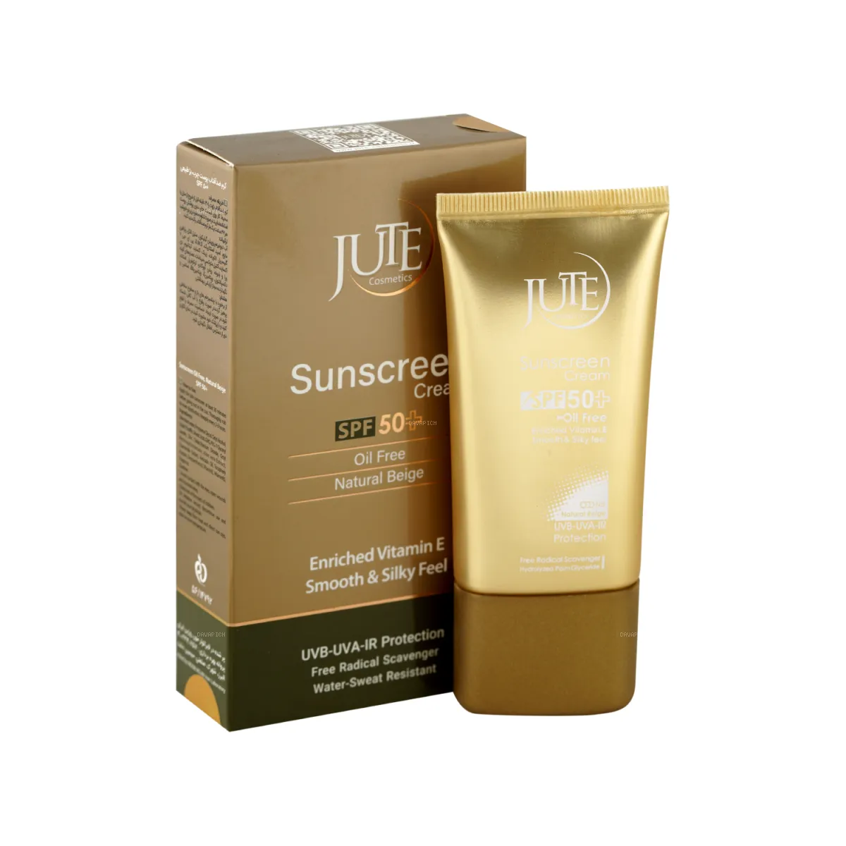 کرم ضد آفتاب SPF50 ژوت رنگ بژ طبیعی مناسب پوست چرب