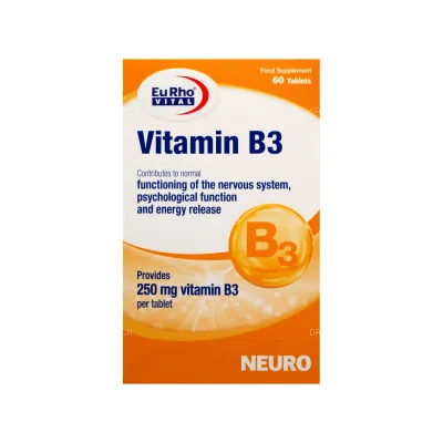 قرص ویتامین B3 یوروویتال 250 میلی گرم