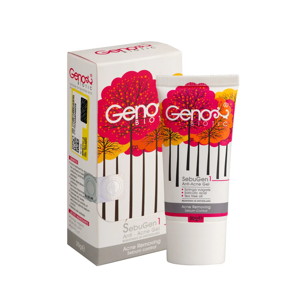 ژل ضد آکنه صورت ژنوبایوتیک