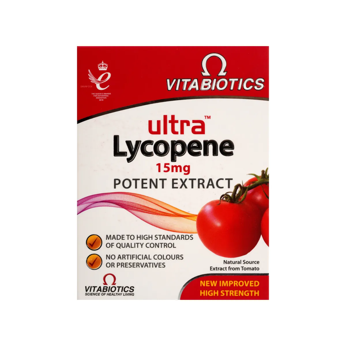 قرص اولترا لیکوپن ویتابیوتیکس 15 میلی گرم