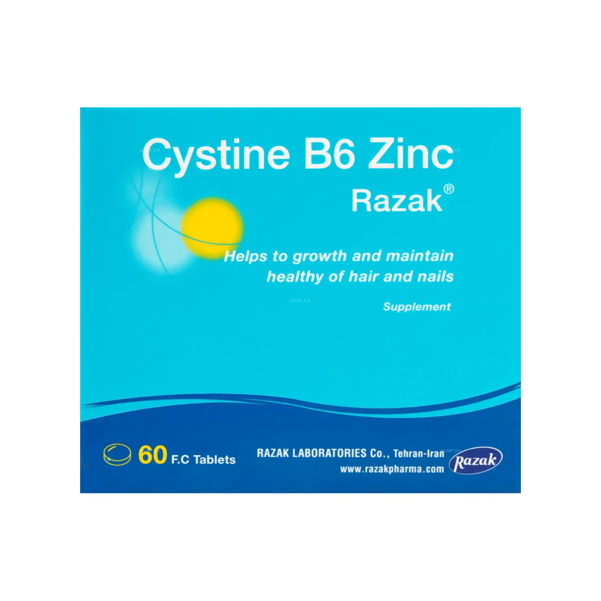 قرص سیستین B6 زینک رازک