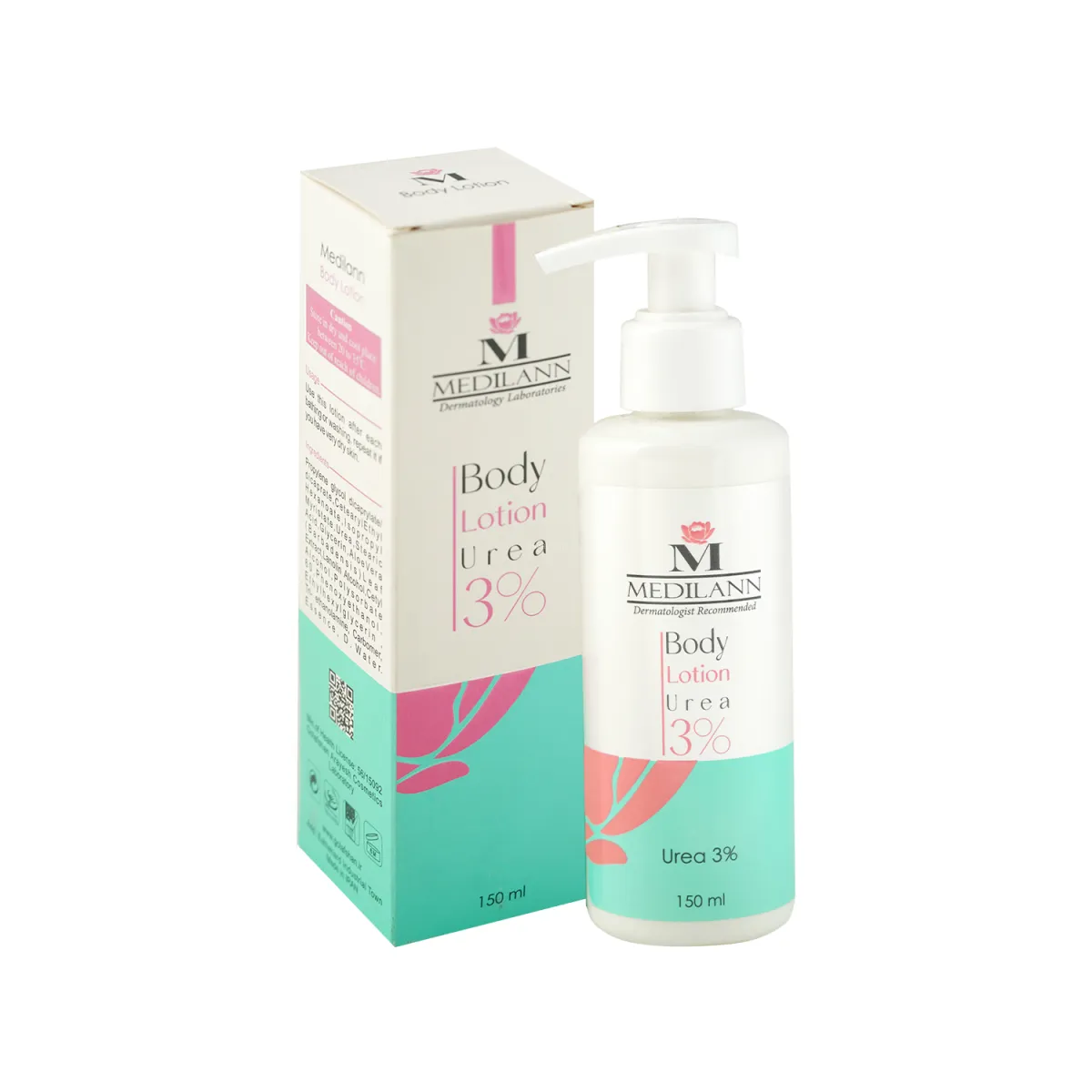 لوسیون بدن مدیلن حاوی اوره 3%