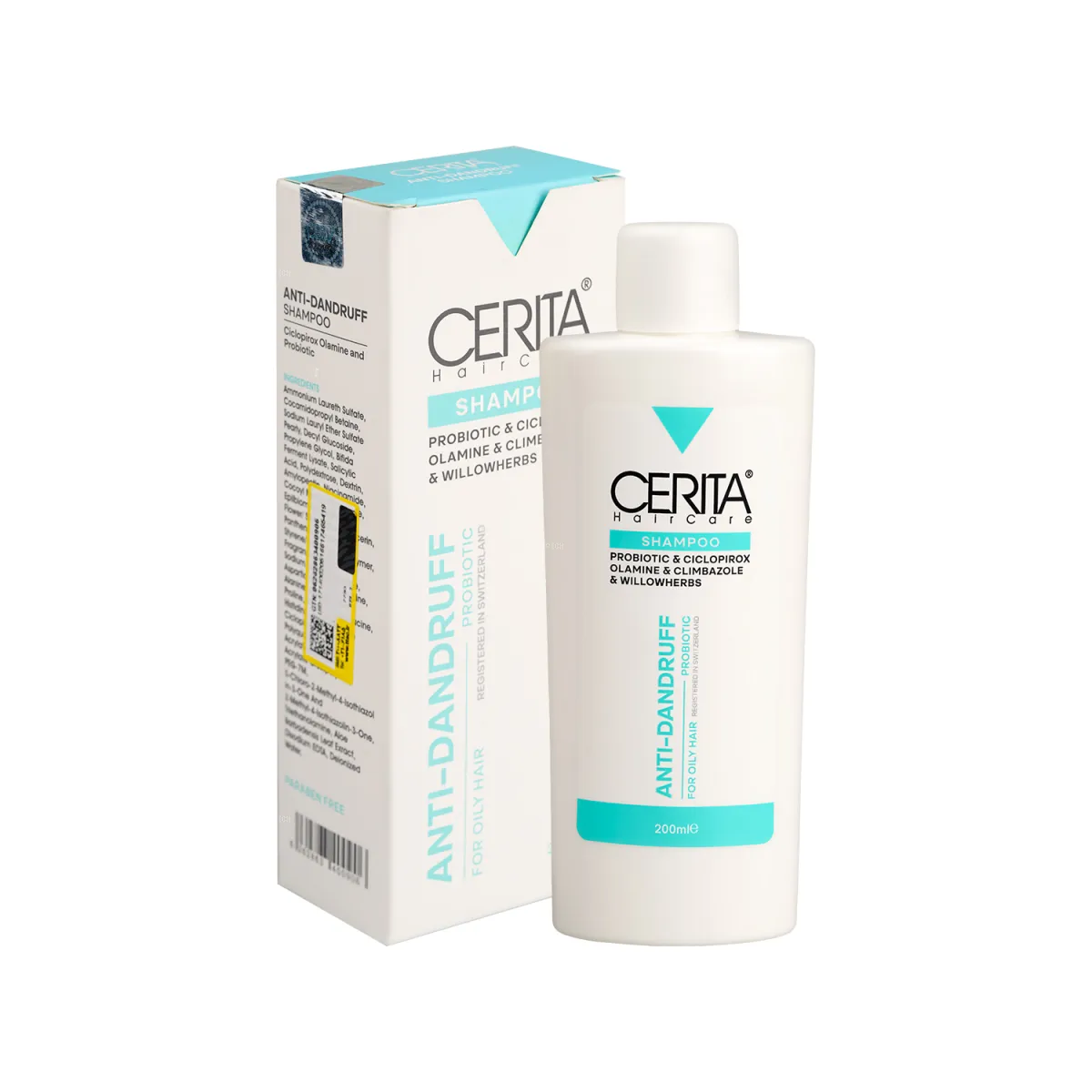 شامپو ضد شوره سریتا مناسب موی چرب 200 میلی لیتر