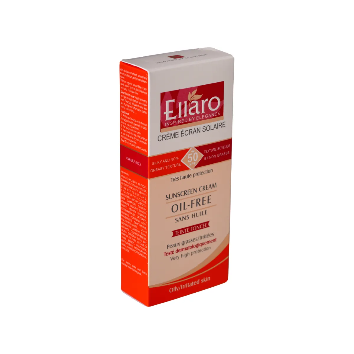 کرم ضد آفتاب SPF50 الارو مدل Teinte Foncee رنگی مناسب پوست چرب