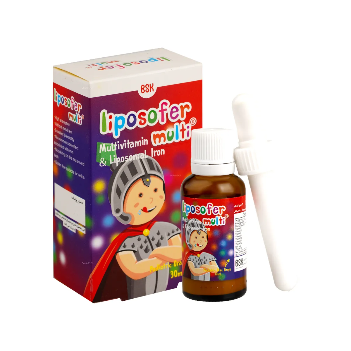 قطره مولتی لیپوزوفر بی اس کی