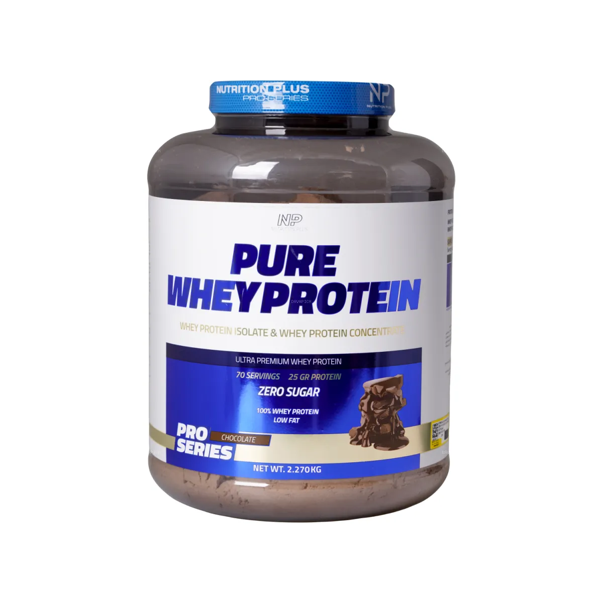 پودر پروتئین پیور وی نوتریشن پلاس طعم شکلات 2270 گرم