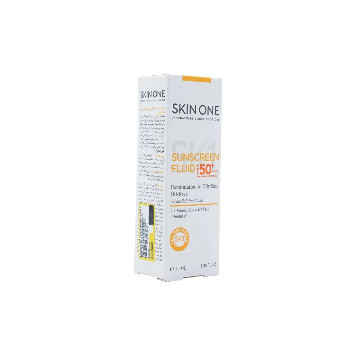 فلوئید ضد آفتاب SPF50 فاقد چربی اسکین وان بدون رنگ