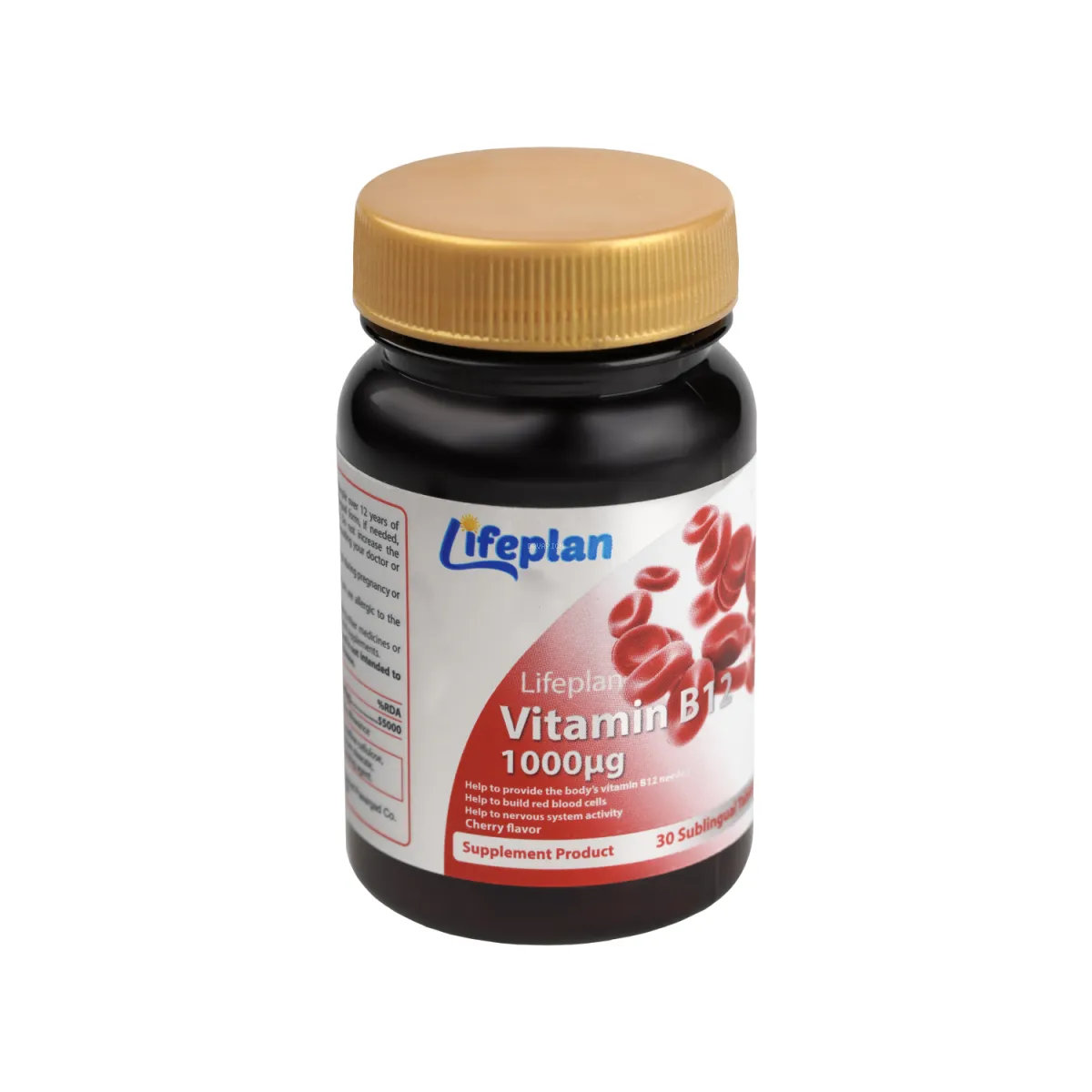 قرص زیر زبانی ویتامین B12 لایف پلن 1000 میکروگرم
