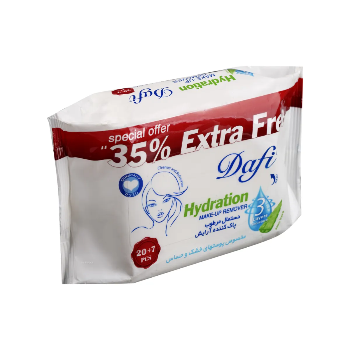 دستمال مرطوب پاک کننده آرایش دافی