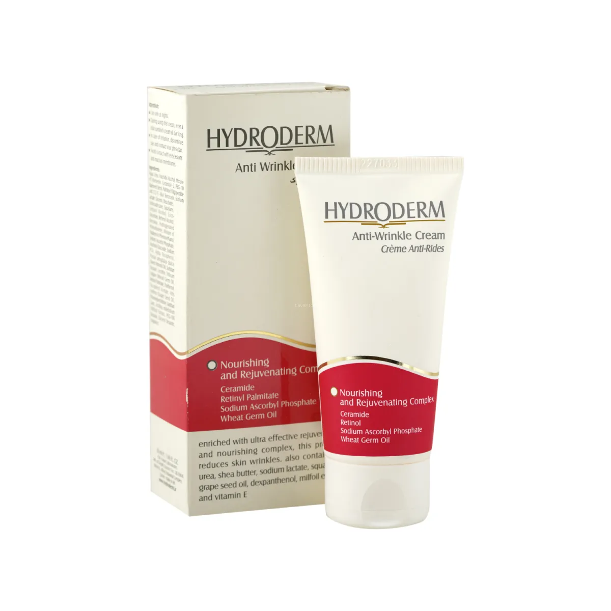 کرم ضد چروک هیدرودرم حاوی روغن جوانه گندم