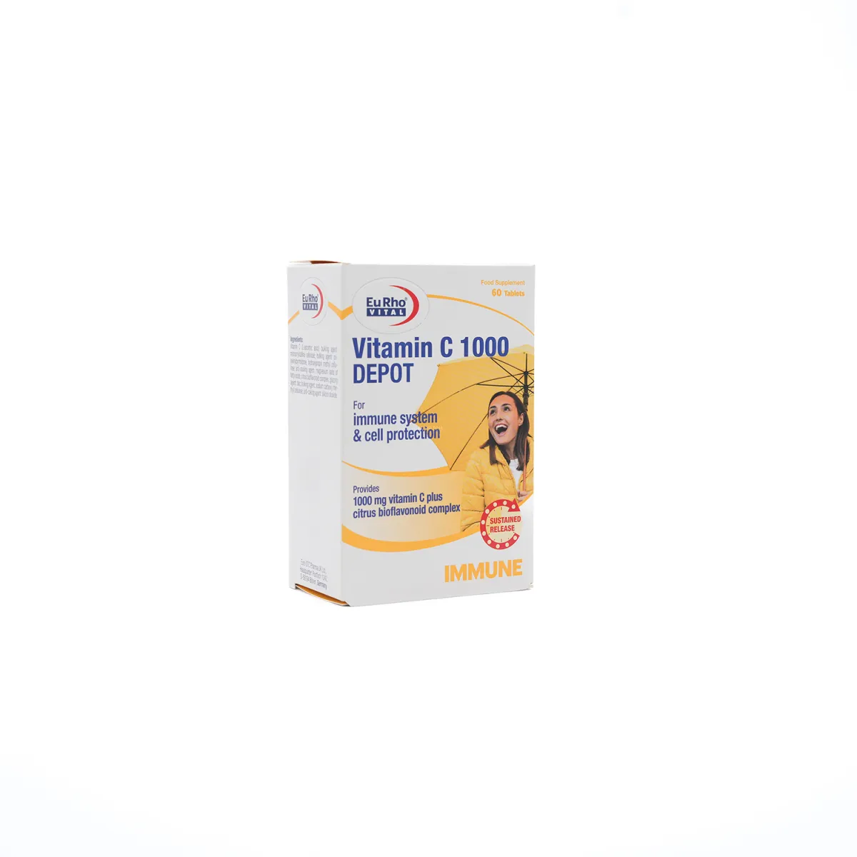 قرص ویتامین C دپو یوروویتال 1000 میلی گرم