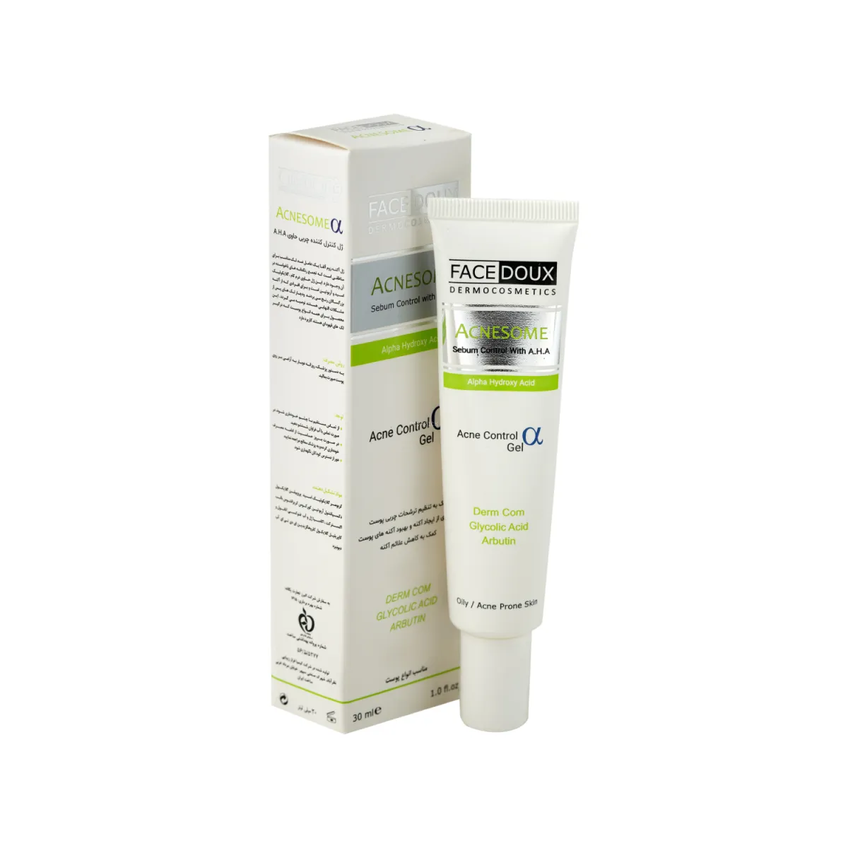 ژل کنترل کننده چربی فیس دوکس مدل Acnesome