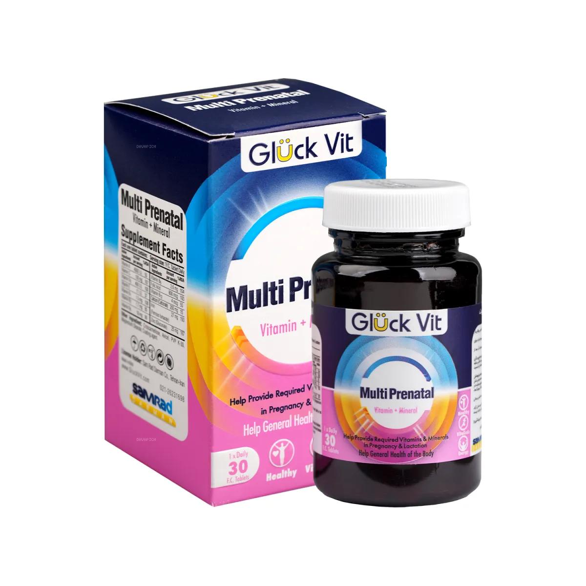 قرص مولتی پرناتال گلوک ویت