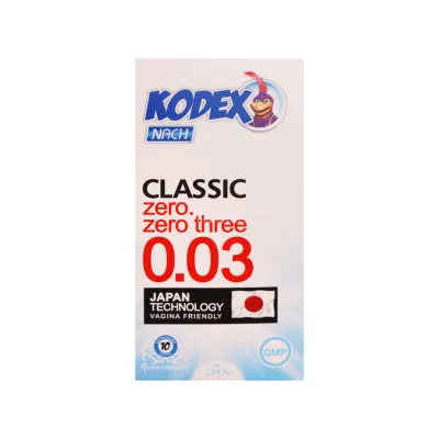 کاندوم کلاسیک ناچ کدکس مدل نازک بسته 10 عددی