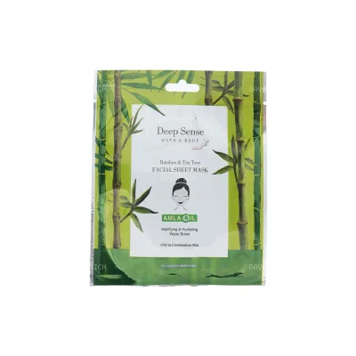 ماسک صورت نقابى دیپ سنس مدل Bamboo & Tea Tree