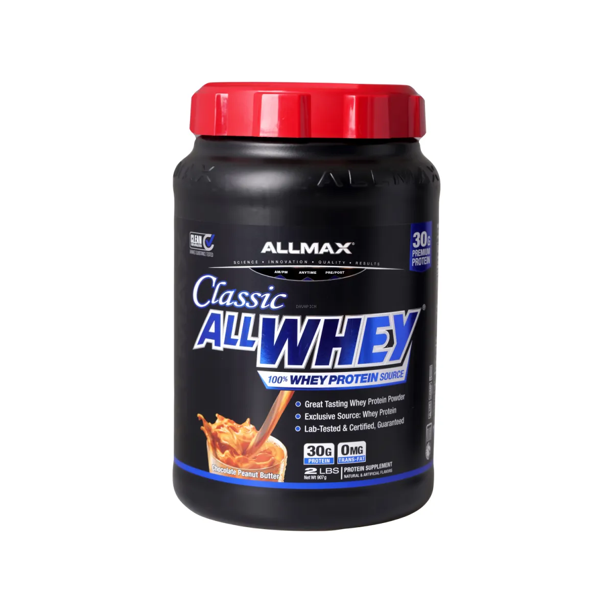 پودر پروتئین کلاسیک آل وی آلمکس طعم شکلات و کره بادام زمینی 900 گرم