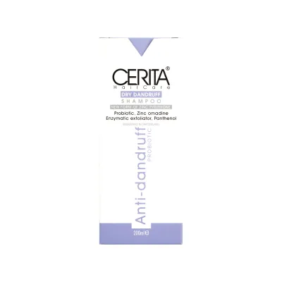 شامپو ضد شوره پروبیوتیک سریتا مناسب موی خشک 200 میلی لیتر