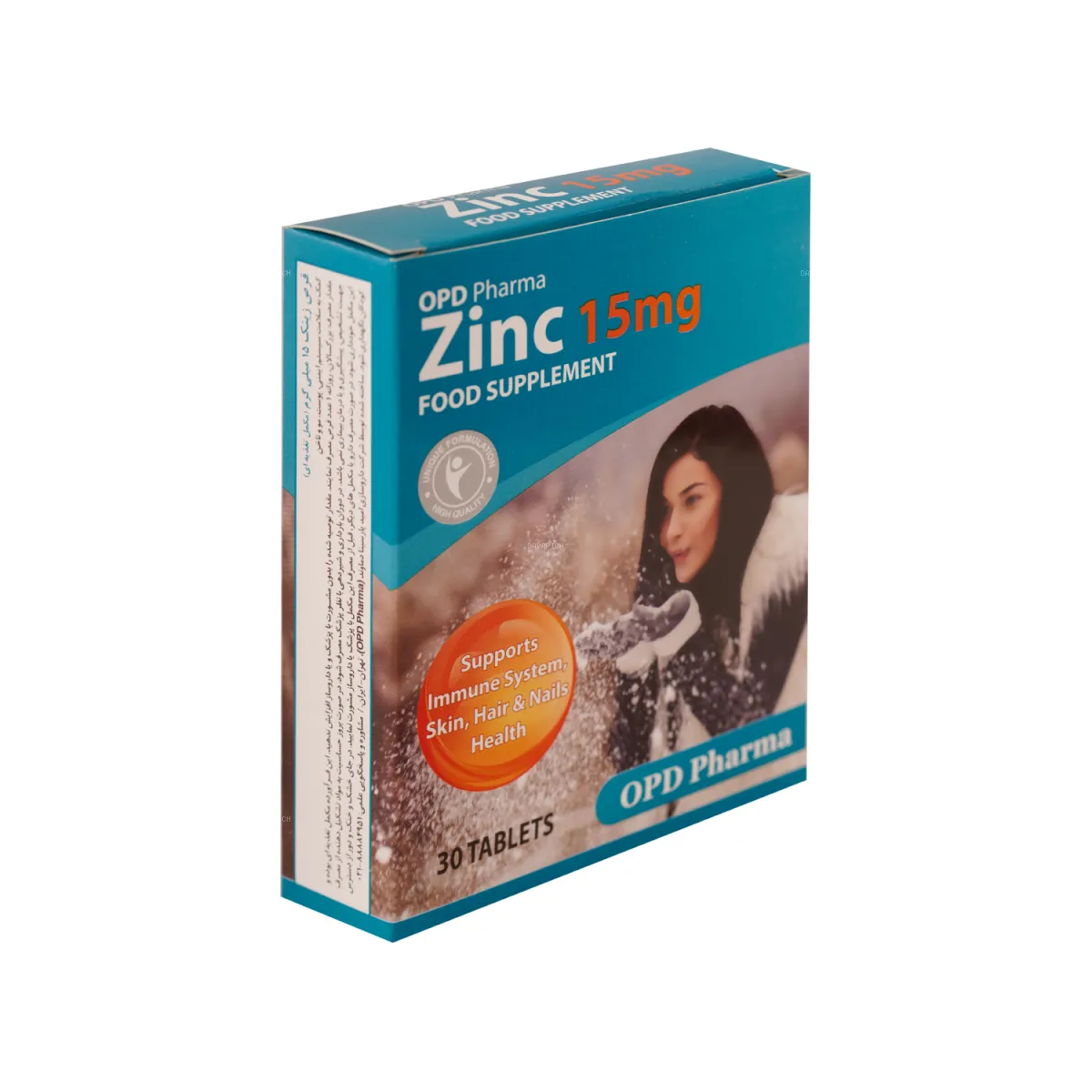 قرص زینک او پی دی فارما 15 میلی گرم