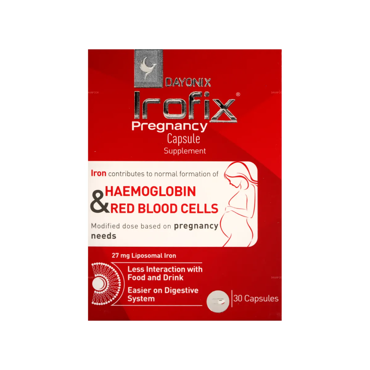 کپسول آیروفیکس بارداری دایونیکس فارما 27 میلی گرم