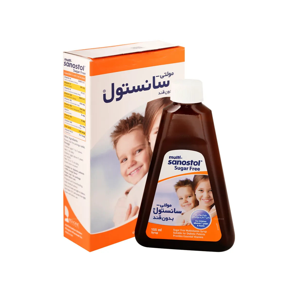 شربت مولتی ویتامین بدون قند سانستول
