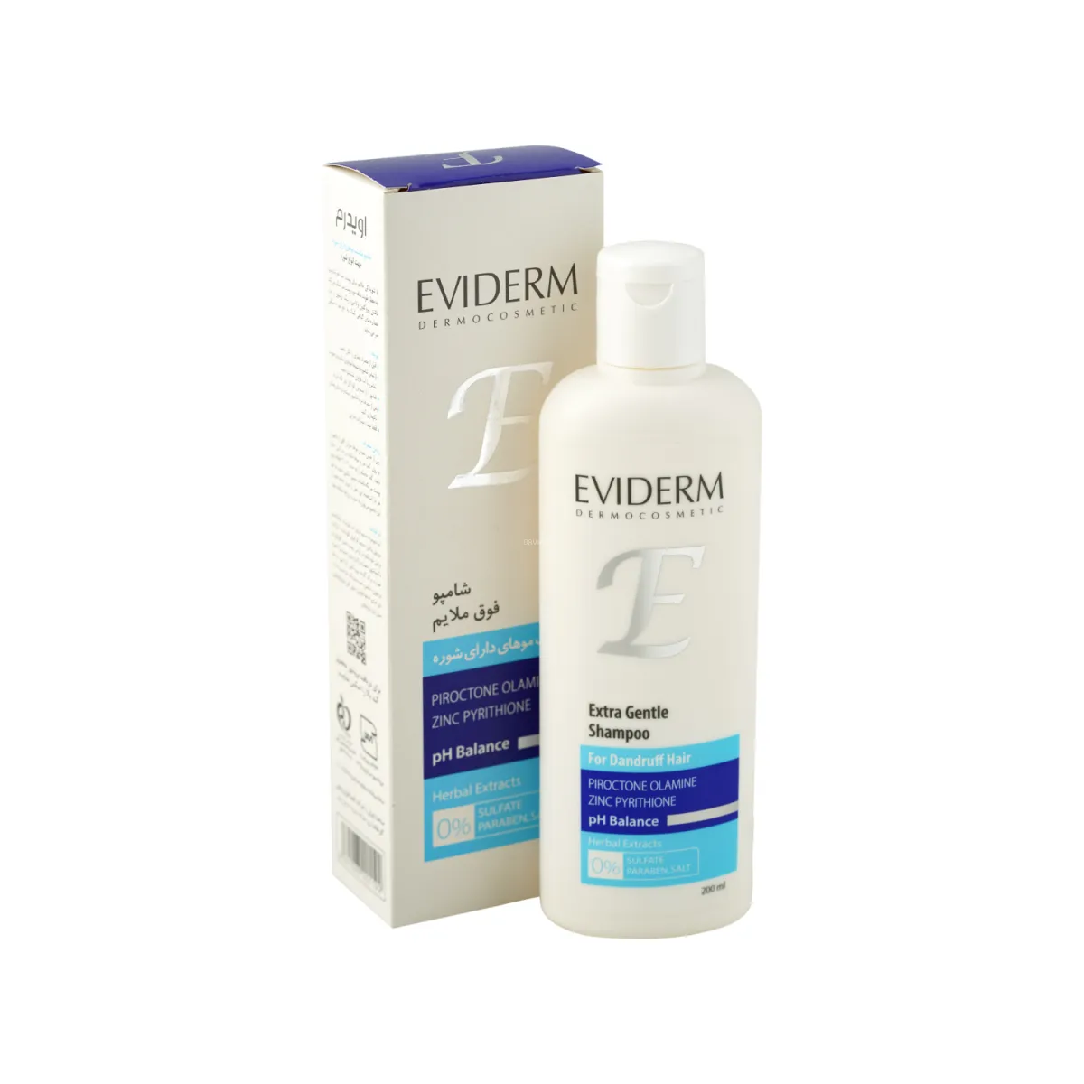 شامپو فوق ملایم اویدرم مناسب موی دارای شوره 200 میلی لیتر