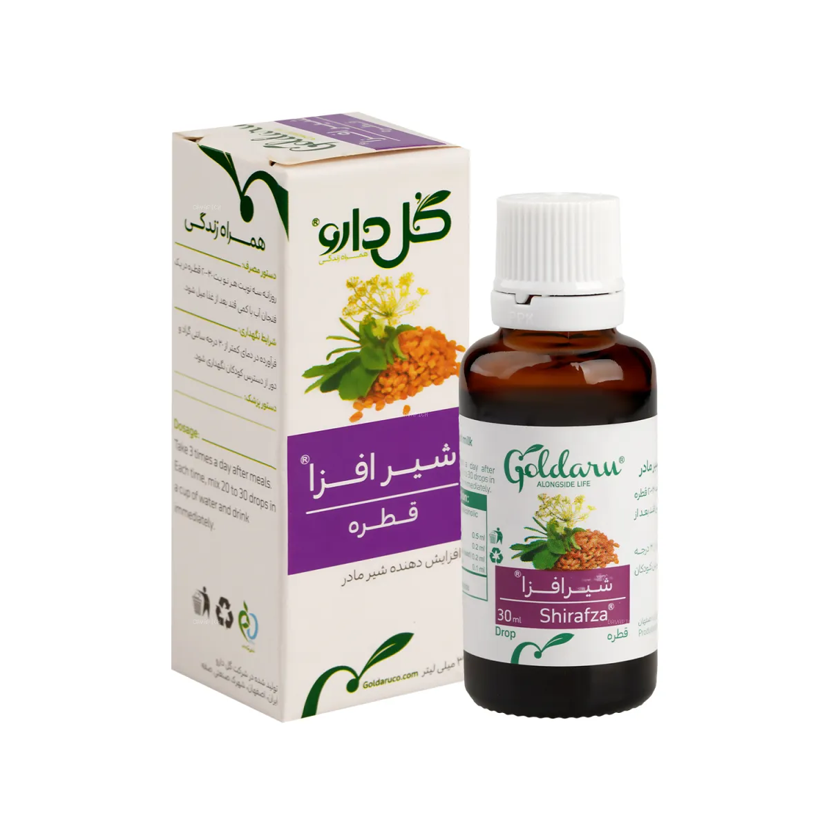 قطره شیرافزا گل دارو