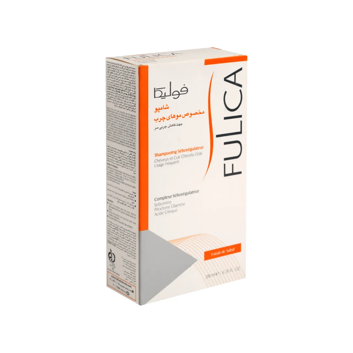 شامپو کاهش چربی فولیکا مناسب موی چرب 200 میلی لیتر