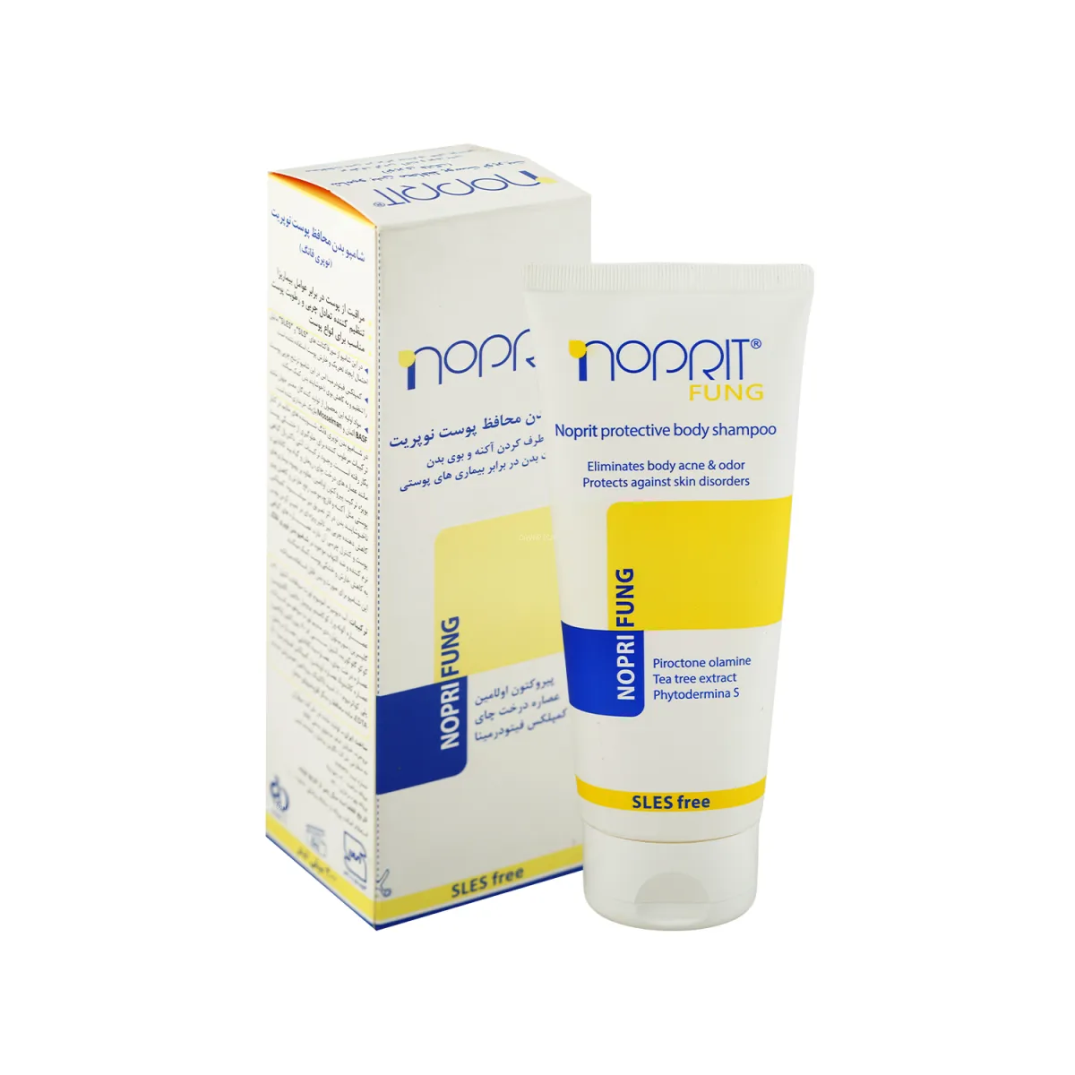 شامپو بدن محافظ پوست نوپریت حاوی عصاره درخت چای 200 میلی لیتر
