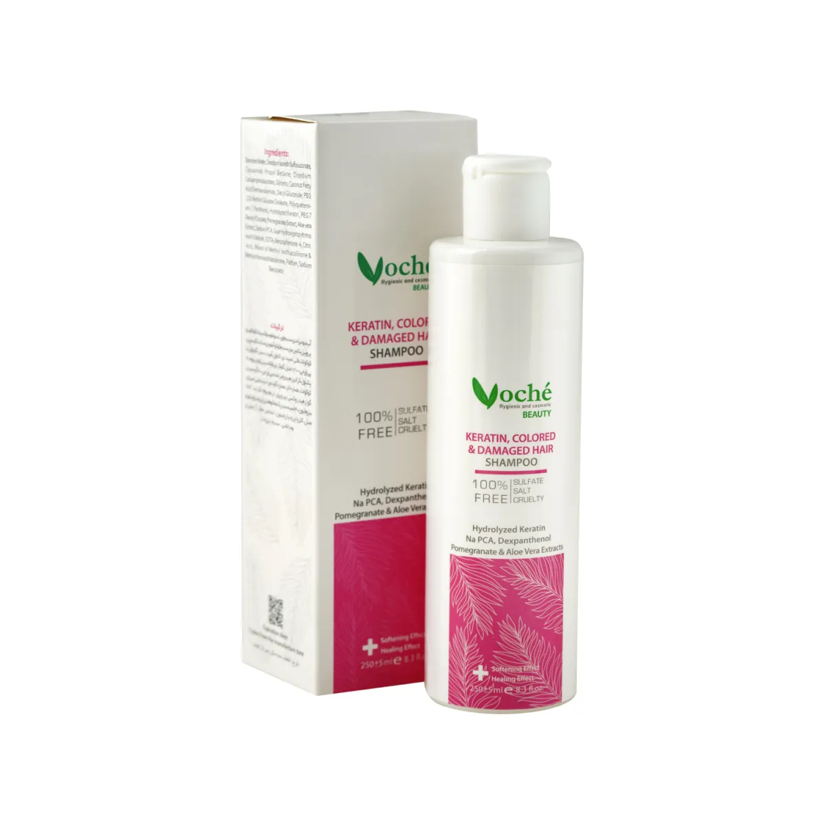 شامپو کراتین وچه مناسب موی رنگ شده و آسیب دیده 250 میلی لیتر