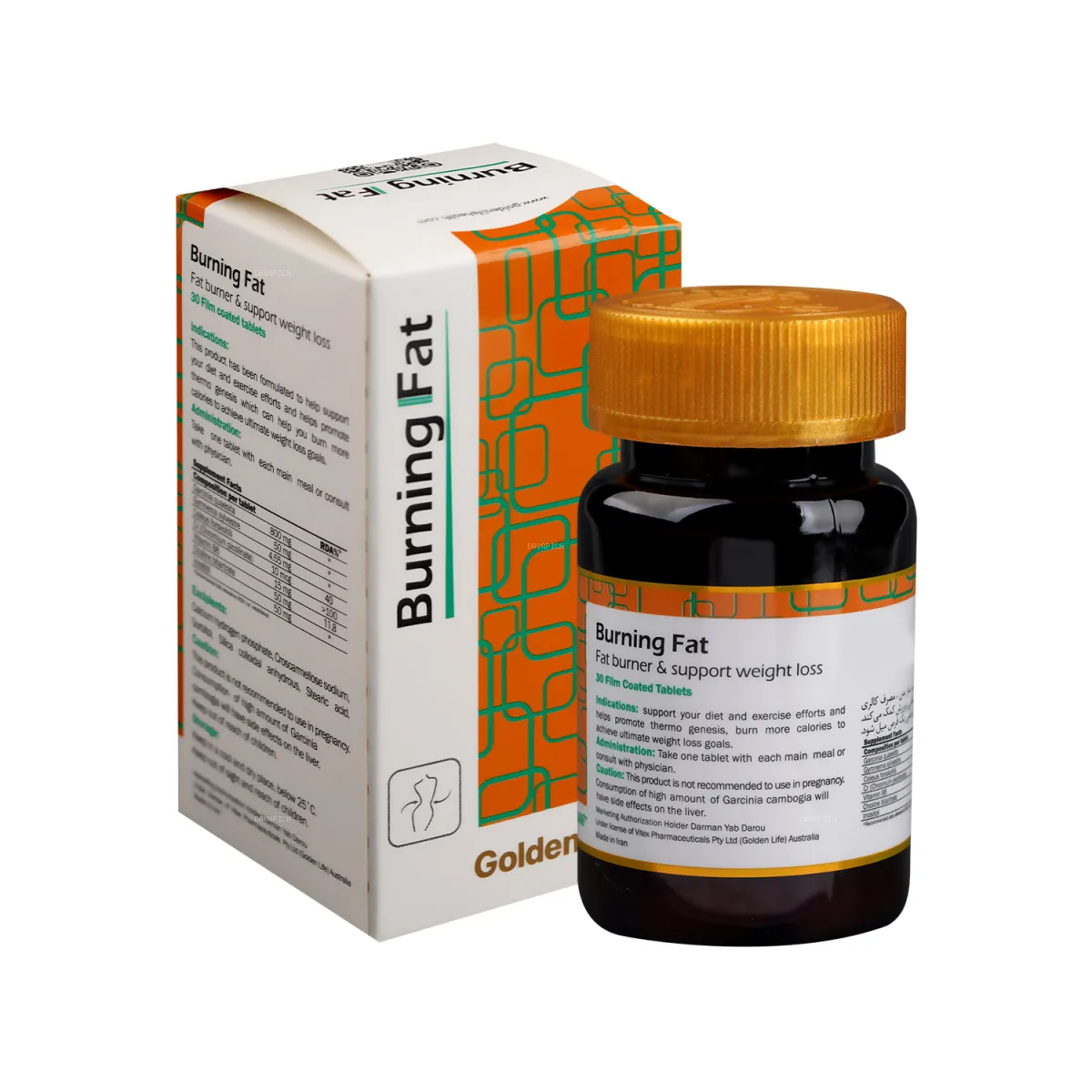 قرص لاغری برنینگ فت گلدن لایف