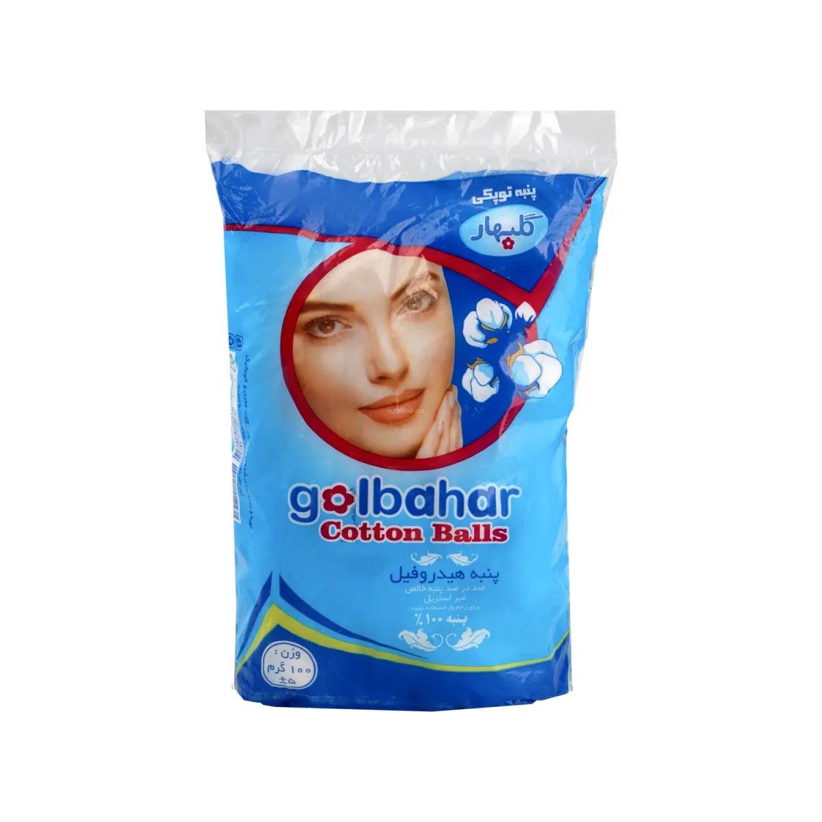 پنبه آرایشی توپکی گلبهار 