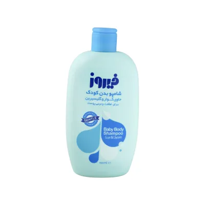 شامپو بدن کودک فیروز حاوی عصاره گوار و گلیسیرین 450 میلی لیتر