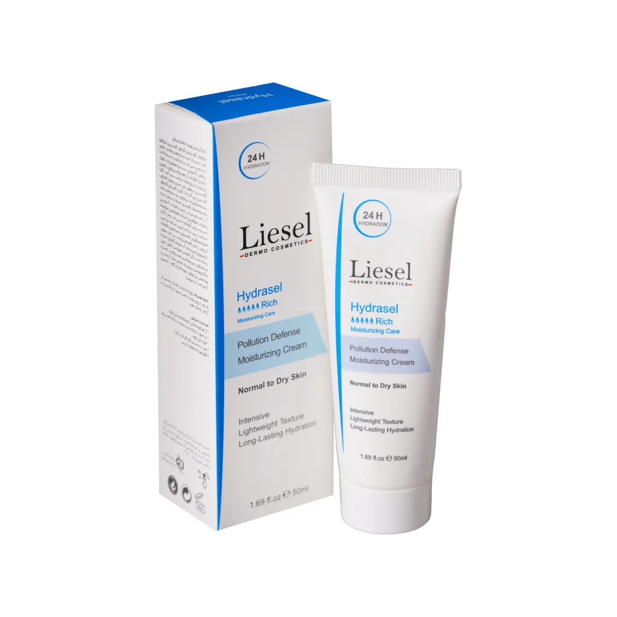 کرم آبرسان لایسل مناسب پوست خشک و نرمال مدل Hydrasel Rich