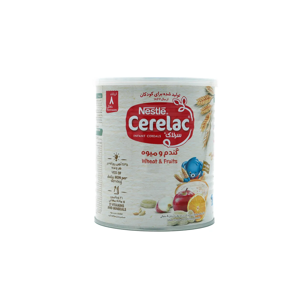 سرلاک نستله طعم گندم و میوه