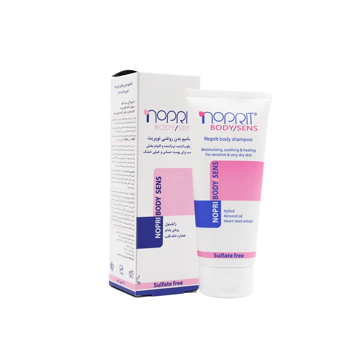 شامپو بدن روغنی نوپریت (نوپری بادی سنس) مناسب پوست حساس و خیلی خشک